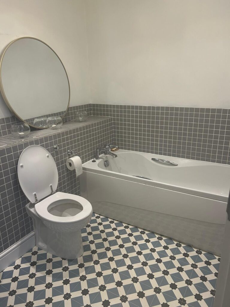 Using a plunger to clear a toilet clog